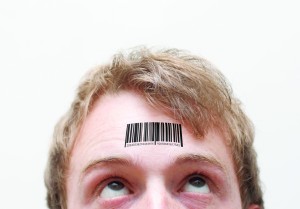 Barcode on Forehead