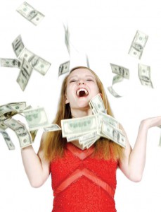 Girl with Cash
