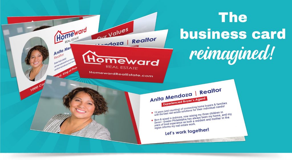 Multi-page real estate business card made with a My Journey Card